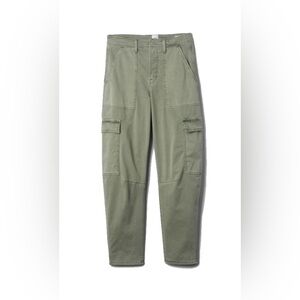 Gap factory high rise barrel cargo khakis 2 petite 2p